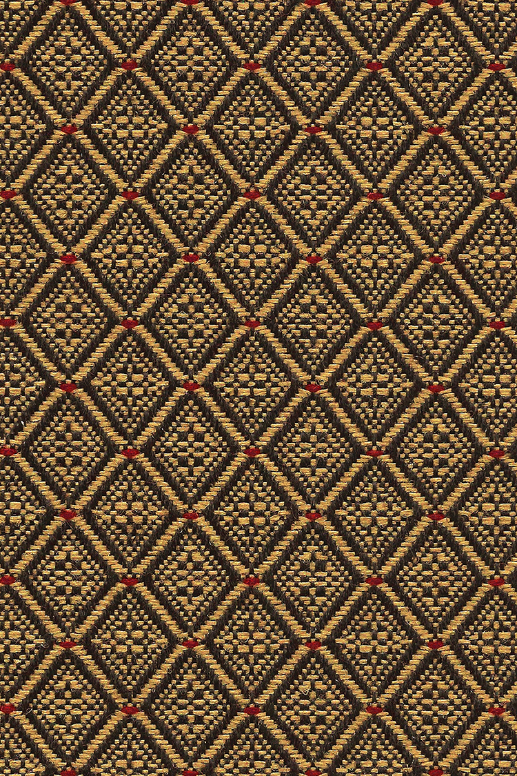 Jetta Black Gold Travel Pew Upholstery fabric from Woods Church