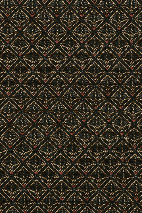 Parlour Black Gold Pew Upholstery fabric from Woods Church Interiors