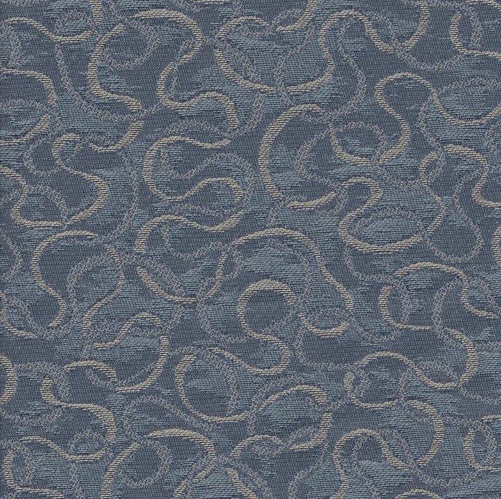 Ribbons Ocean Pew Upholstery fabric from Woods Church Interiors