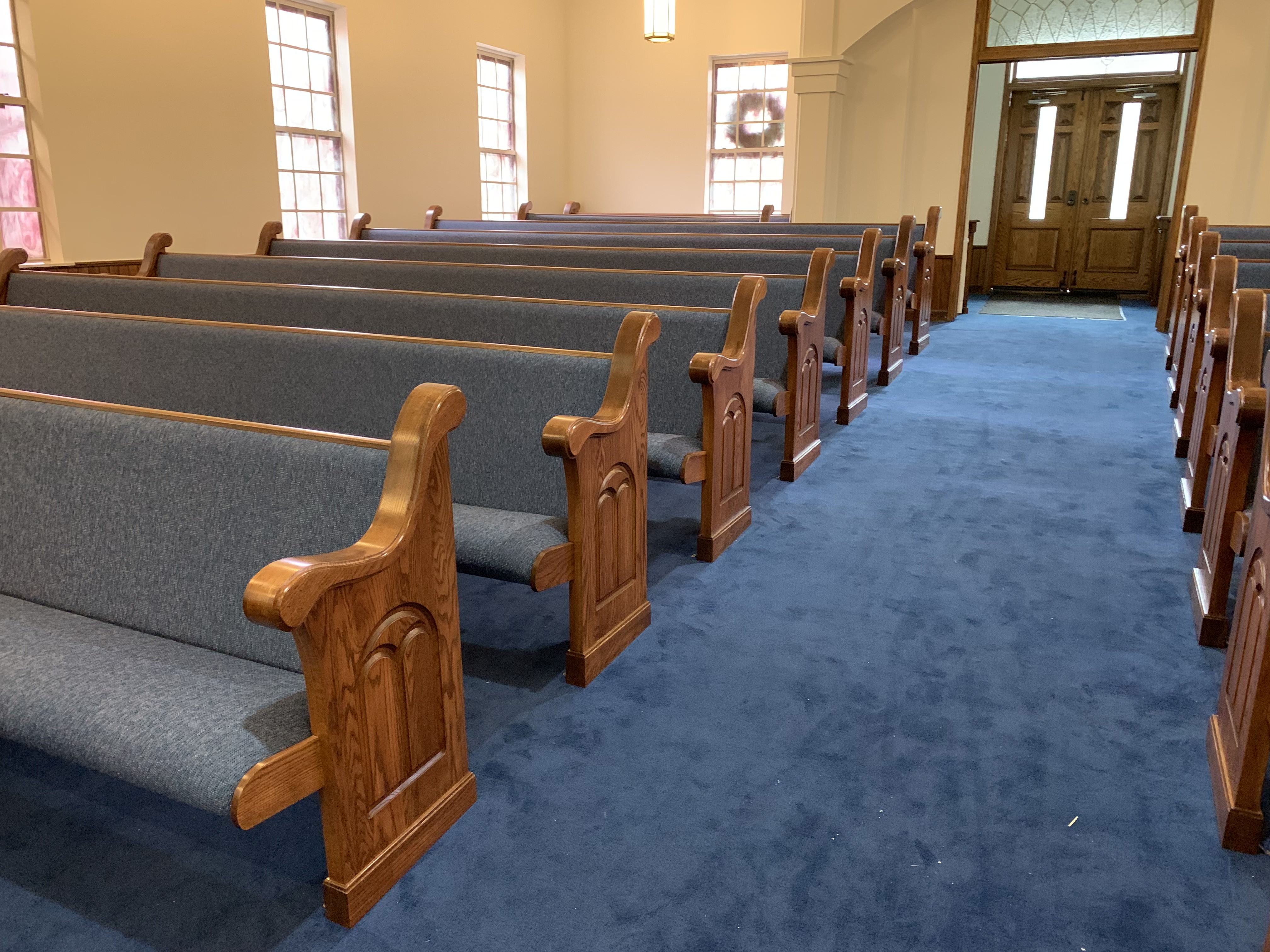 New Pews Banner Elk, North Carolina - Church Furniture | Pews, Chairs ...